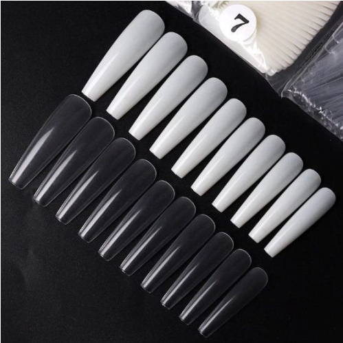 Com 500unds Unha POSTIÇA Bailarina ExtraLonga Para Alongamento de Unhas em Oferta na Shopee