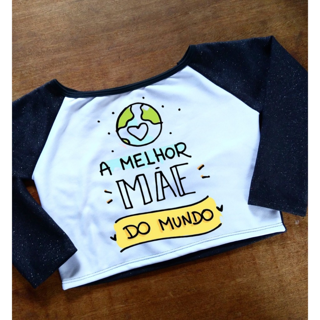Cropped a Melhor Mãe do Mundo - Moletom Feminino