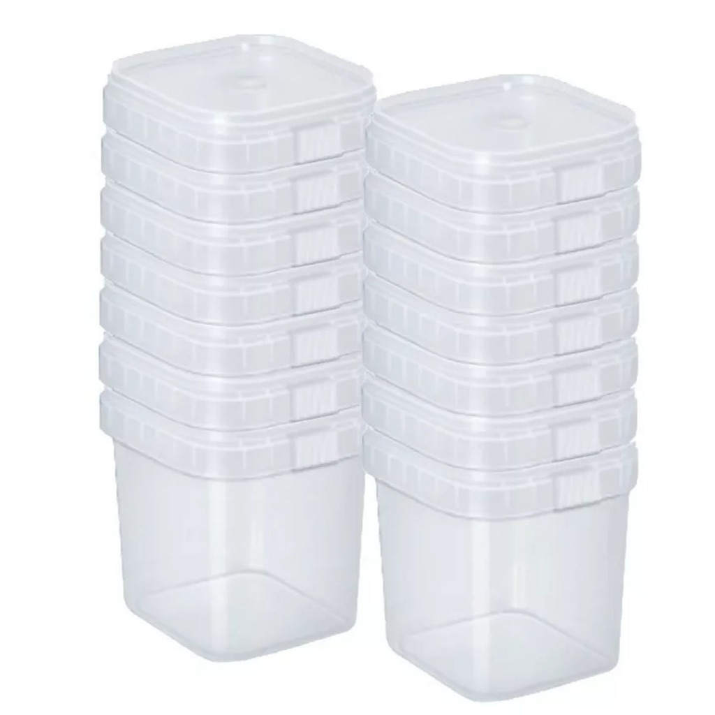 Kit 25un Pote Quadrado 220ml  Com Lacre Bolo No Pote Descartável 220ml Bolo Gourmet