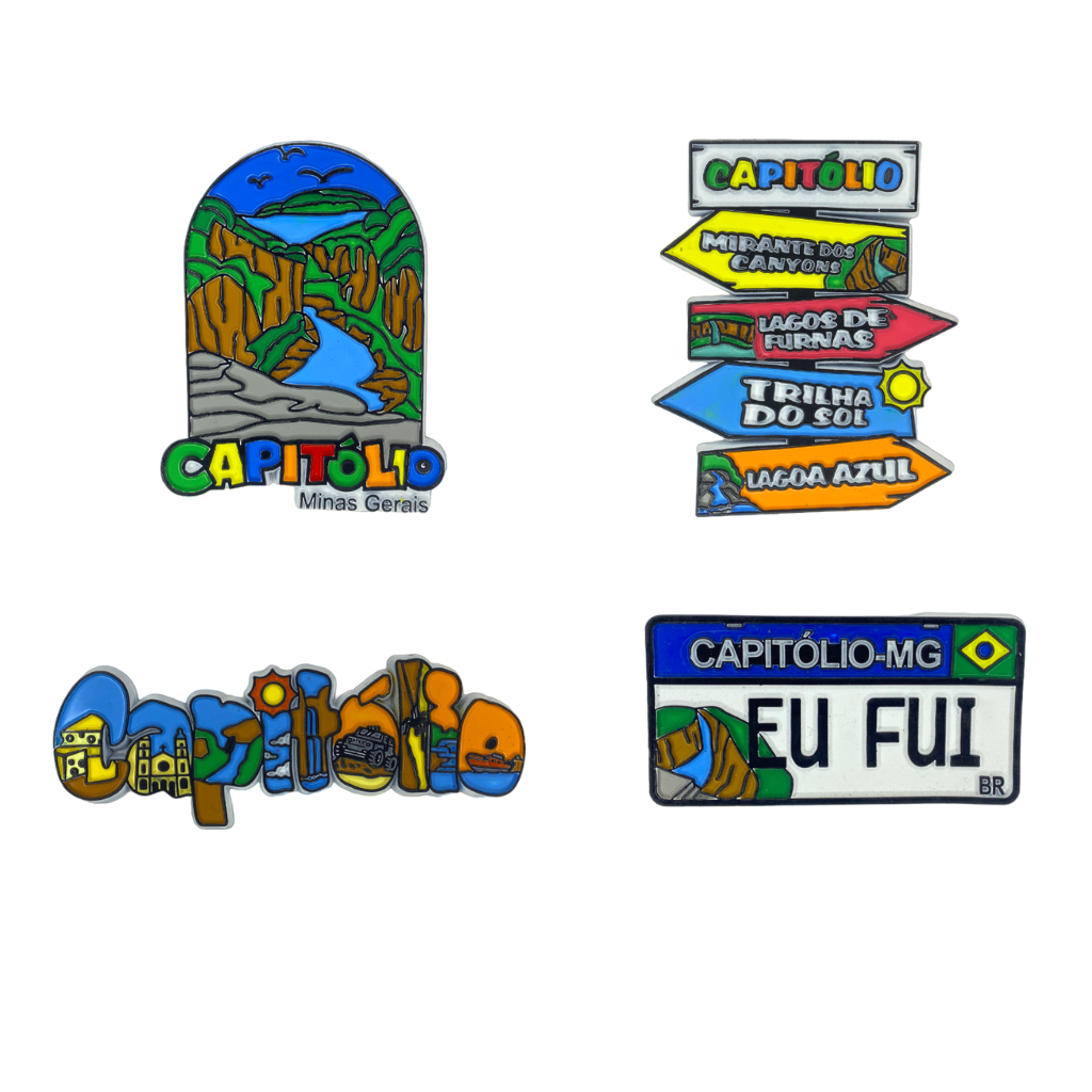 Imãs de Geladeira Capitólio Minas Gerais Decorativos Emborrachados Souvenir