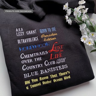 Camiseta ou moletom bordado - Lana Del Rey - Álbuns