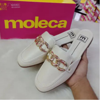 Mule Feminino Moleca Corrente Dourada