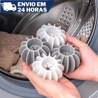 Removedor De Pêlos Apanhador Mágico Reutilizável Esfera Bola Máquina De Lavar Roupa Limpeza em Oferta na Shopee