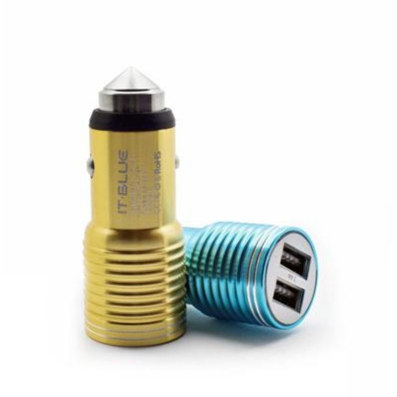 Adaptador com duas saídas USB de alto rendimento. Carga rápida e estável, assegurando mais segurança para seu dispositivo. Compatível com tablets, smartphones, mp4 GPS, entre outros dispositivos.