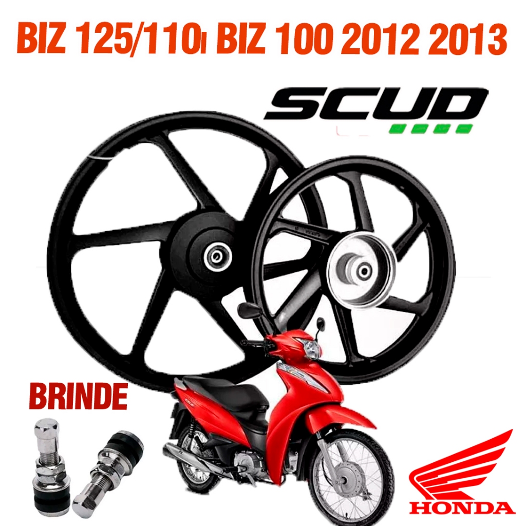 Roda Par Scud Biz 125 06 Ks Es Biz 100/110 12 13 6p Tambor em Oferta na Shopee