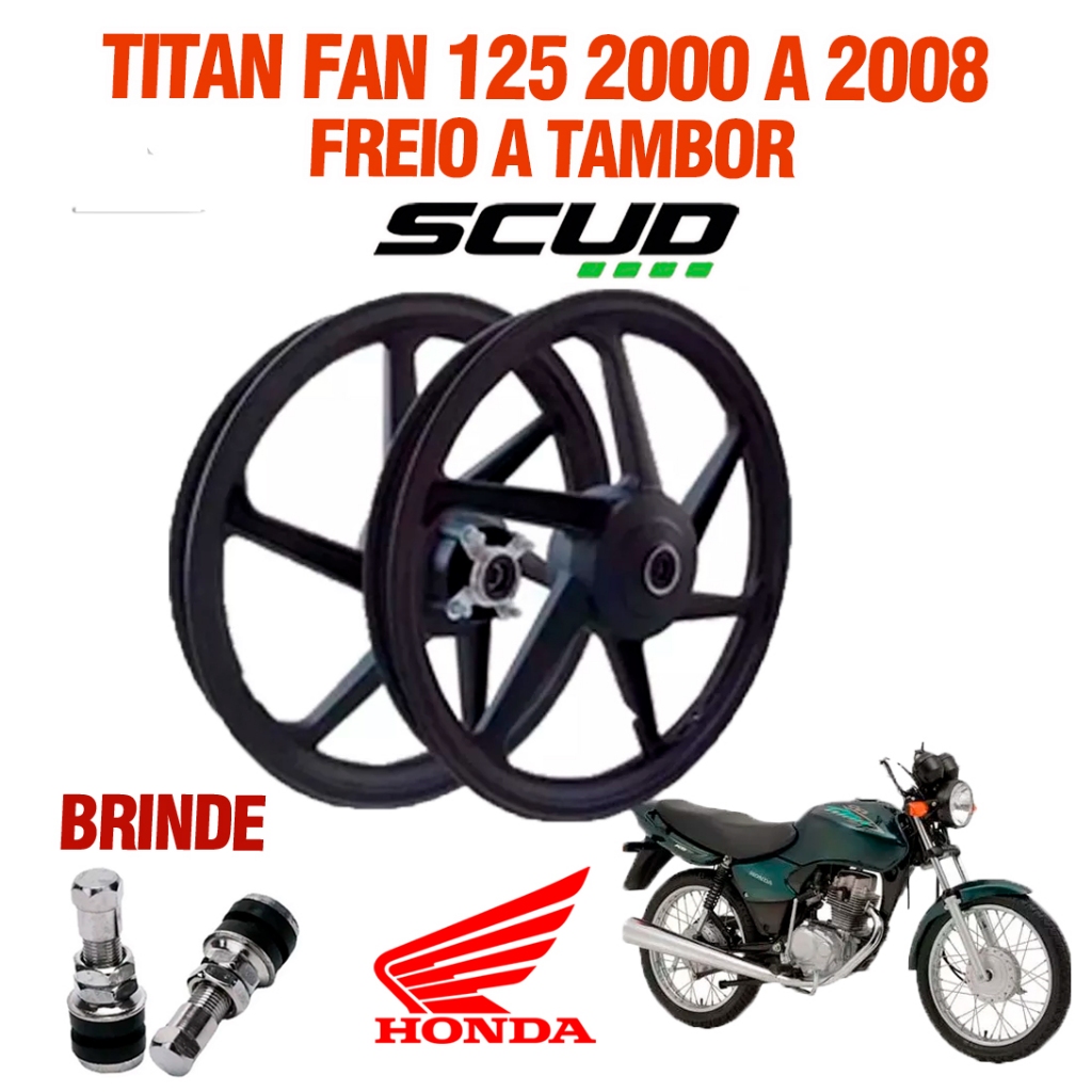 RODA LIGA LEVE  ALUM TITAN 125 2000/08 KS (SCUD) em Oferta na Shopee