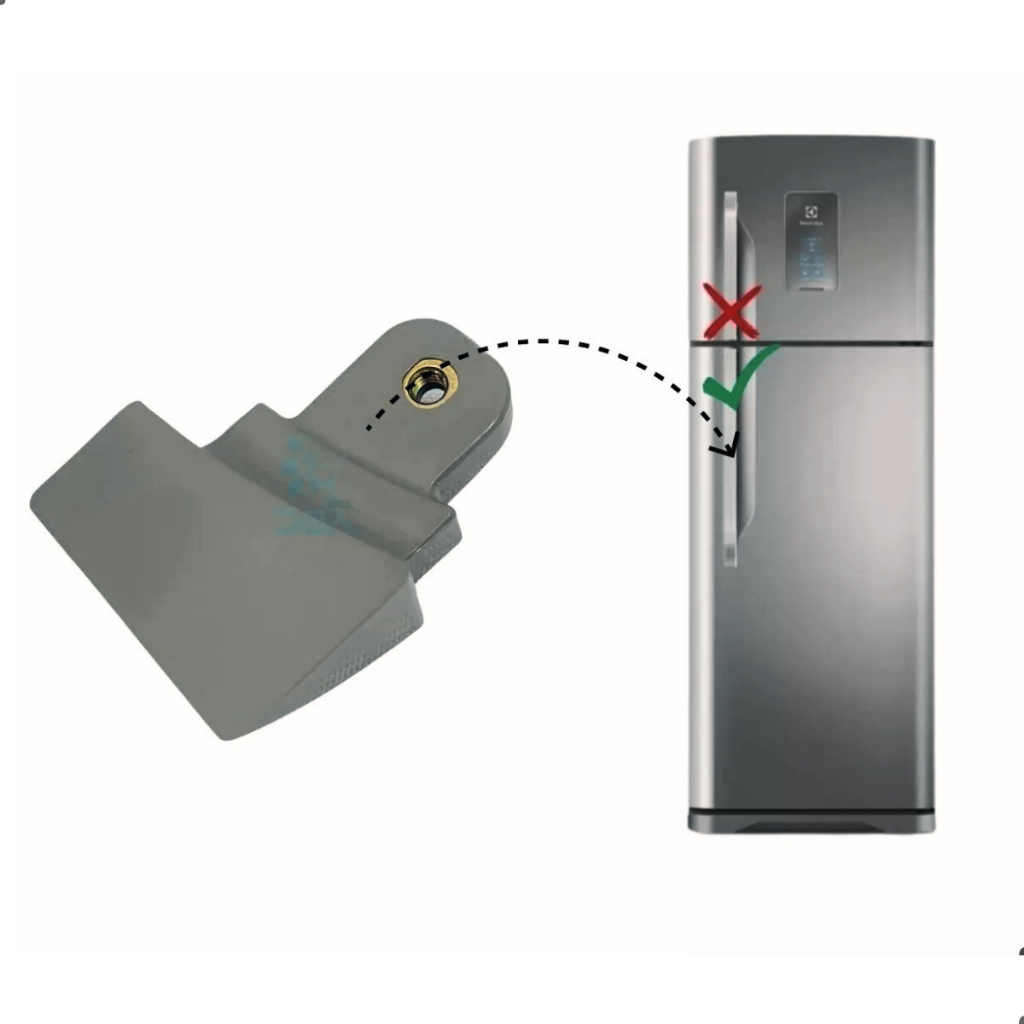 Suporte do Puxador Porta Maior de baixo Geladeira Electrolux Tf51x Tf52x Original em Oferta na Shopee