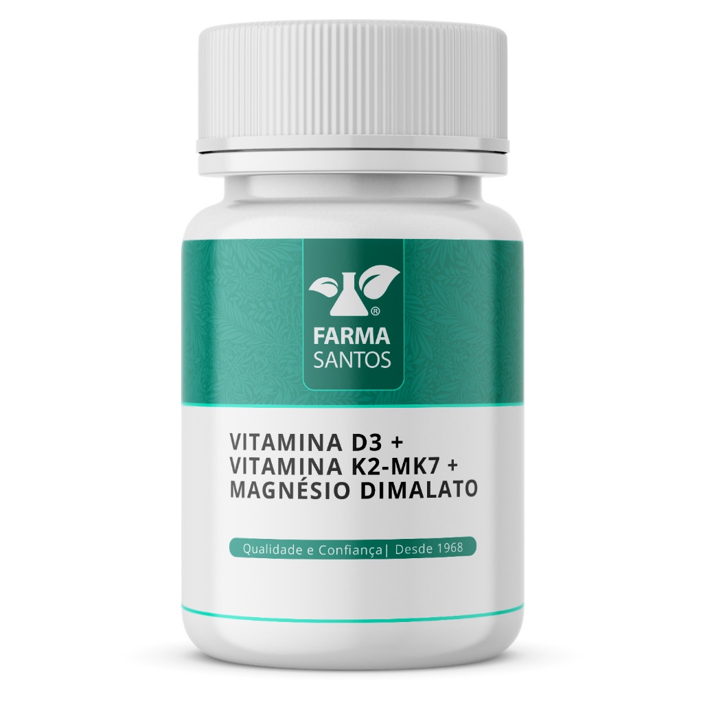 Vitamina D3+ Vitamina k2-mk7 +Magnésio Dimalato