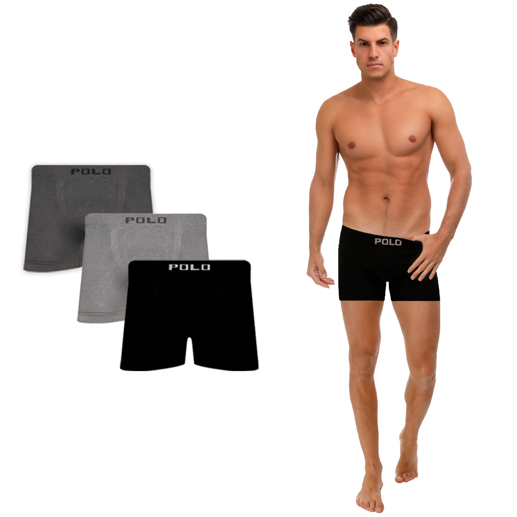 Kit 10 Cueca Boxer Microfibra Polo Star Sortida - V1
