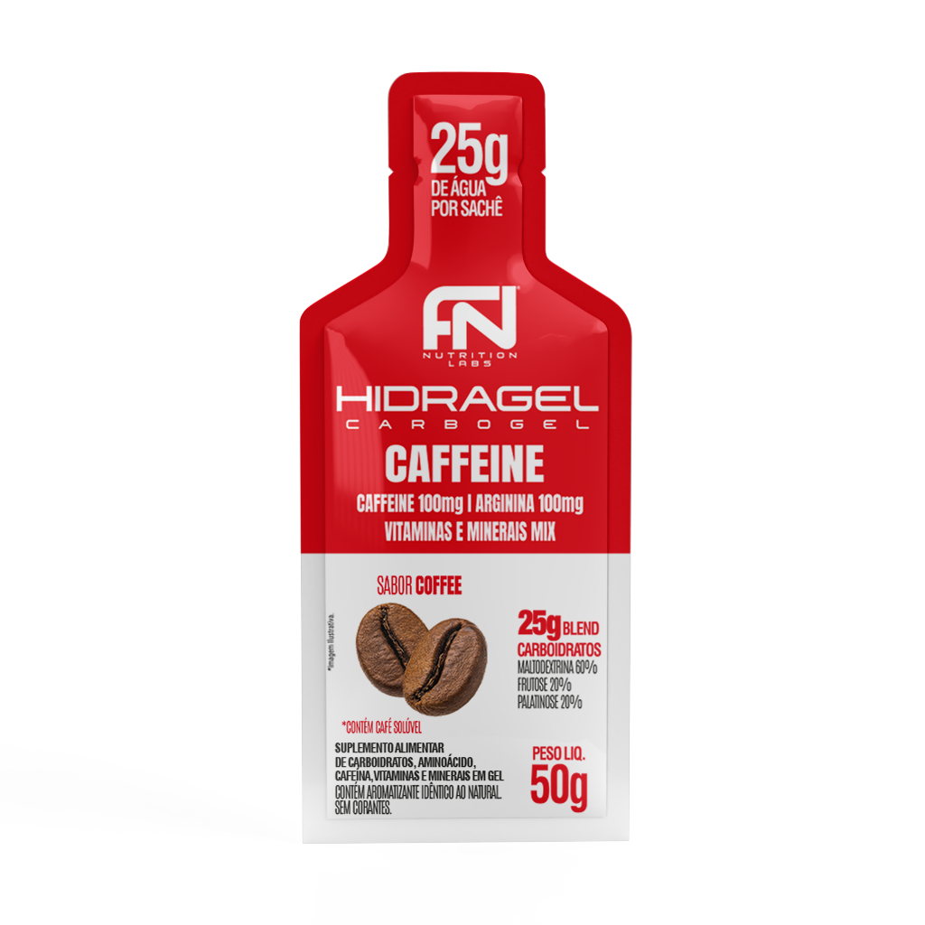 GEL HIDRAGEL CARBOIDRATOS CAFFEINE 50G - SACHE UNITÁRIO SABORES DIVERSOS em Oferta na Shopee