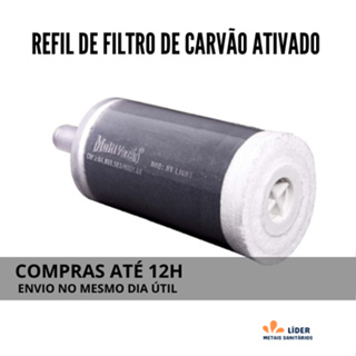 Vela Refil Universal Com Carvão Ativado para Torneira Com Filtro de Água de Cozinha em Oferta na Shopee