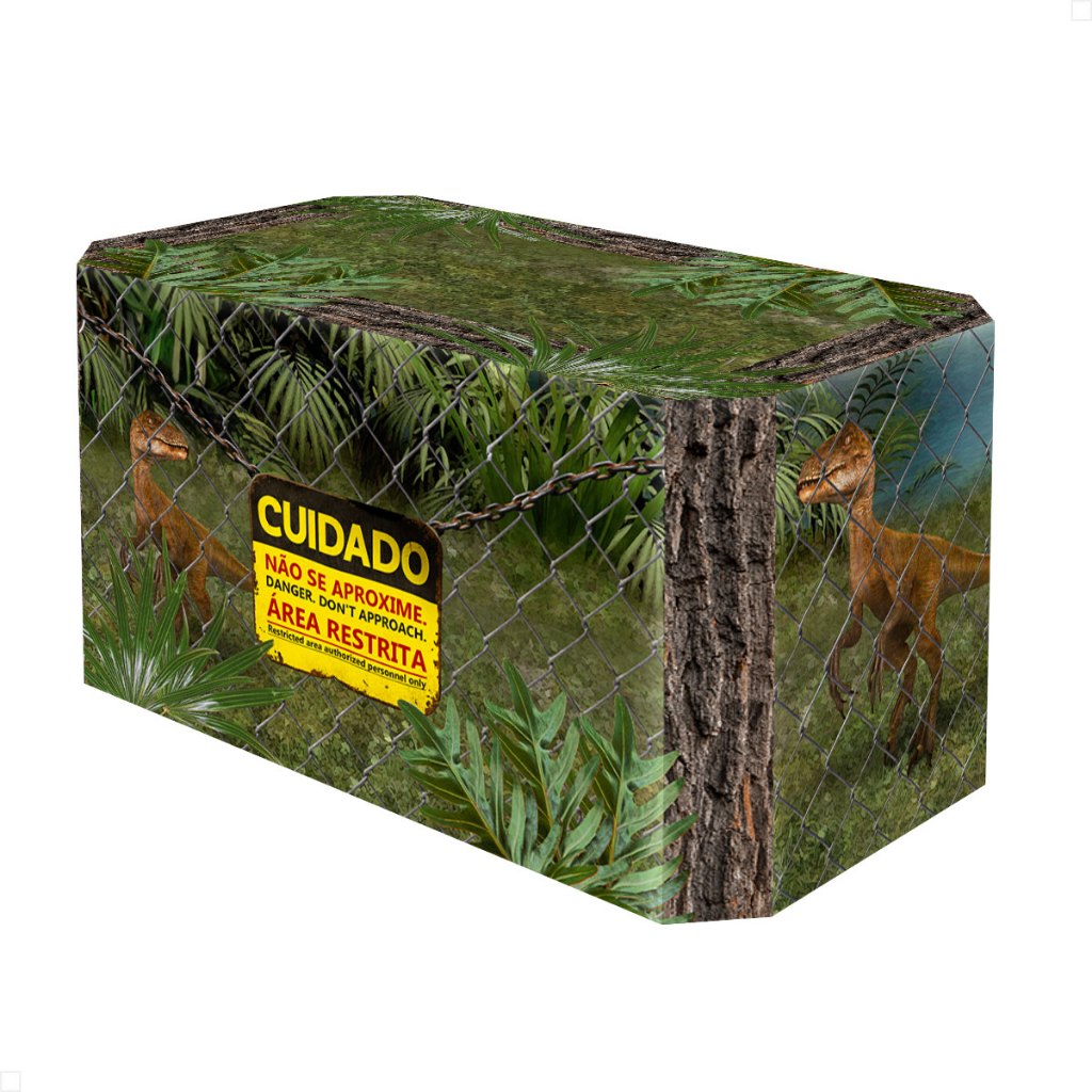 Capa de Mesa Festa Dinossauro Decoração Forro Veste Fácil Em Tecido Sublimado - MSA-17 em Oferta na Shopee