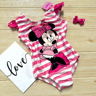 Body maiô infantil minnie babado com presilha em Oferta na Shopee
