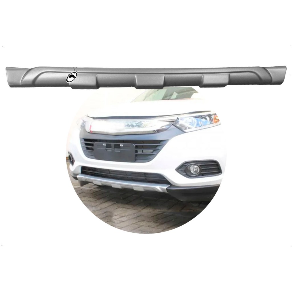 Protetor Dianteiro de Para-Choque TG Poli HRV 2019 2020 2021 - Prata Aluminium