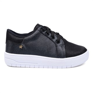 Tênis Menina Fashion Cano Baixo Casual Glitter Brilho em Oferta na Shopee