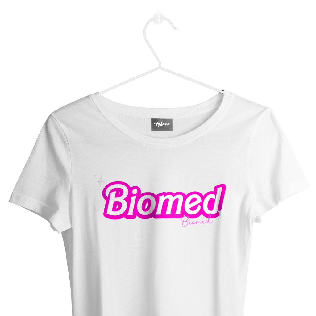 Babylook feminina de Viscolycra Biomedicina B I Camiseta feminina profissões I minha profissão B
