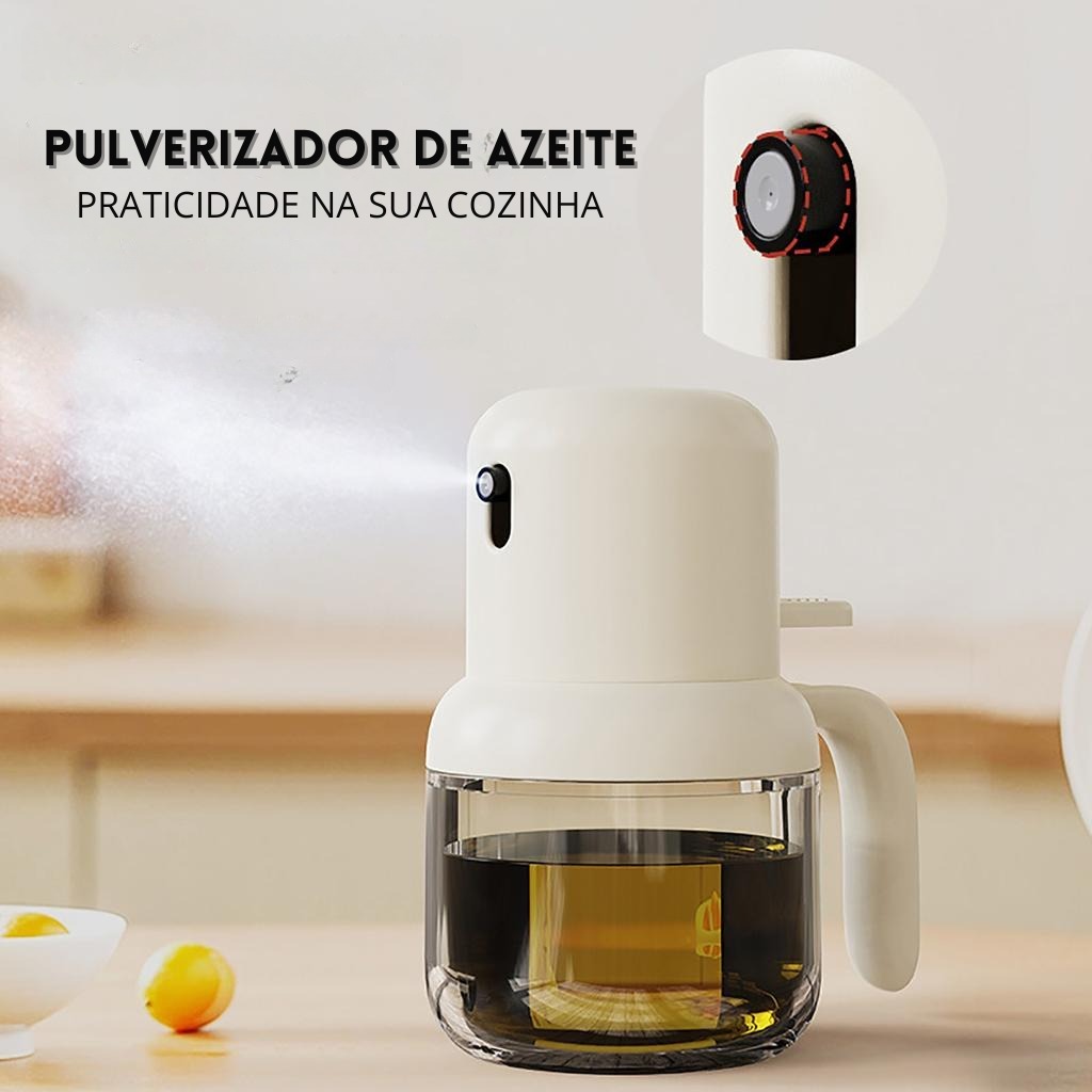 Borrifador Pulverizador Para Alimentos, Versátil, Moderno e Prático/ Material Resistente/ 180ml - LOJA 15