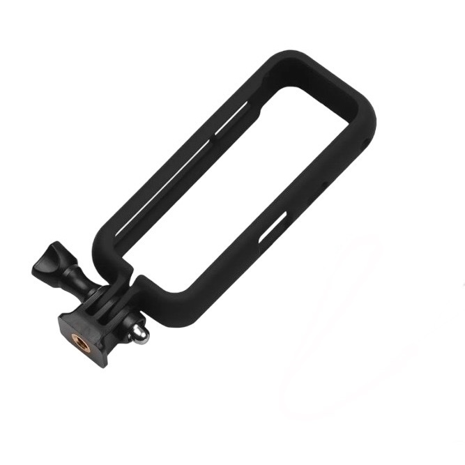 Frame Moldura lateral para Câmera Insta360 X3 suporte adaptador encaixe formato GoPro parafuso 1/4