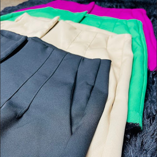 SHORT ALFAIATARIA FEMININO ZARA CINTURA ALTA COM ZÍPER NA LATERAL