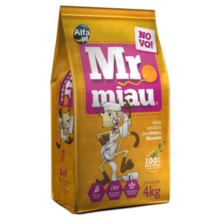 Areia Sanitária Mr Miau Alfapet Para Gatos 4 kg