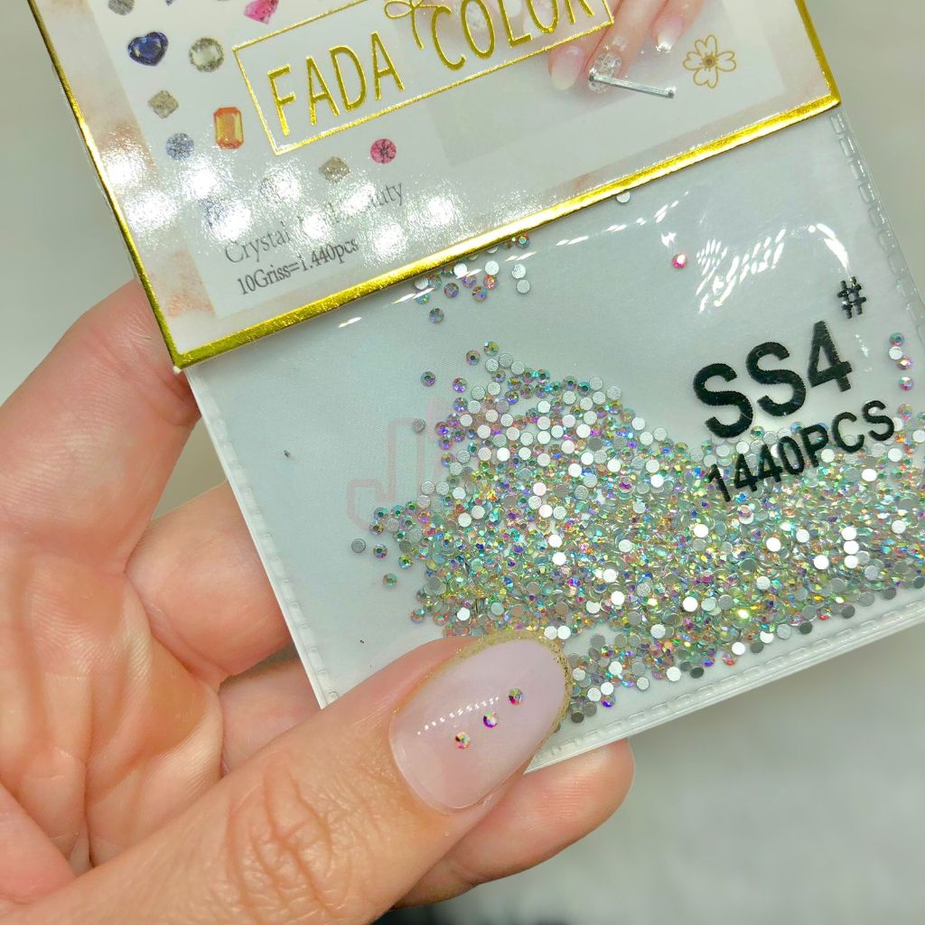 Strass Swarovisk Furta Cor AB SS4 1,5mm Pacote Fechado Aprox. 1.440 Pçs Strass De Unha Manicure