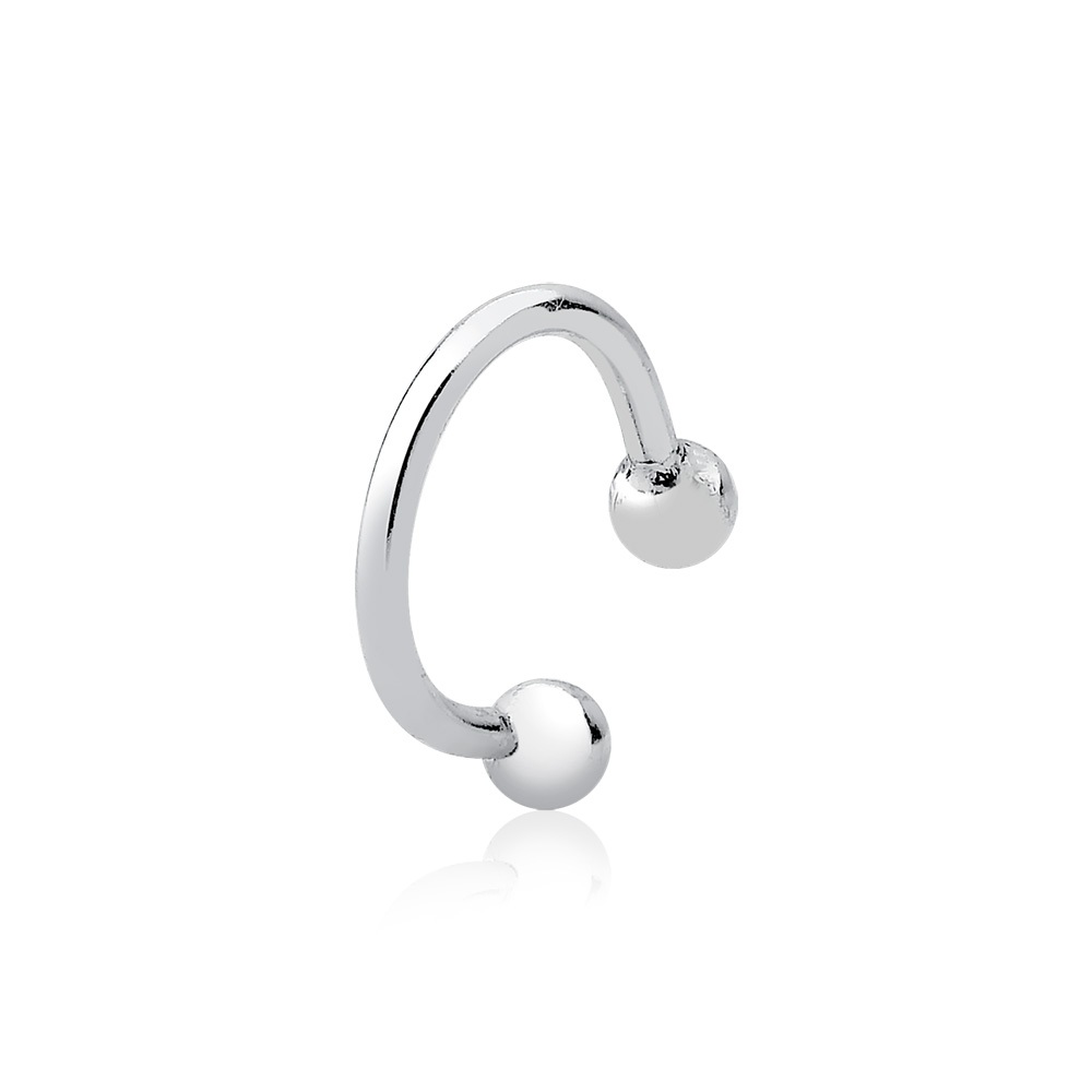 Piercing Fake Argola de Prata 925 Bolinha 3mm - Fashion Accessories