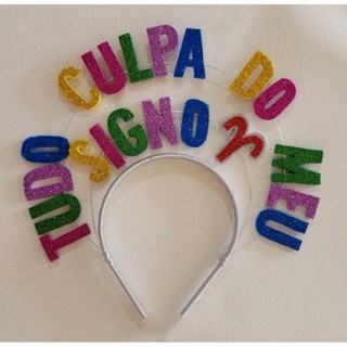 Tiara Signo Personalizada Fantasia Carnaval