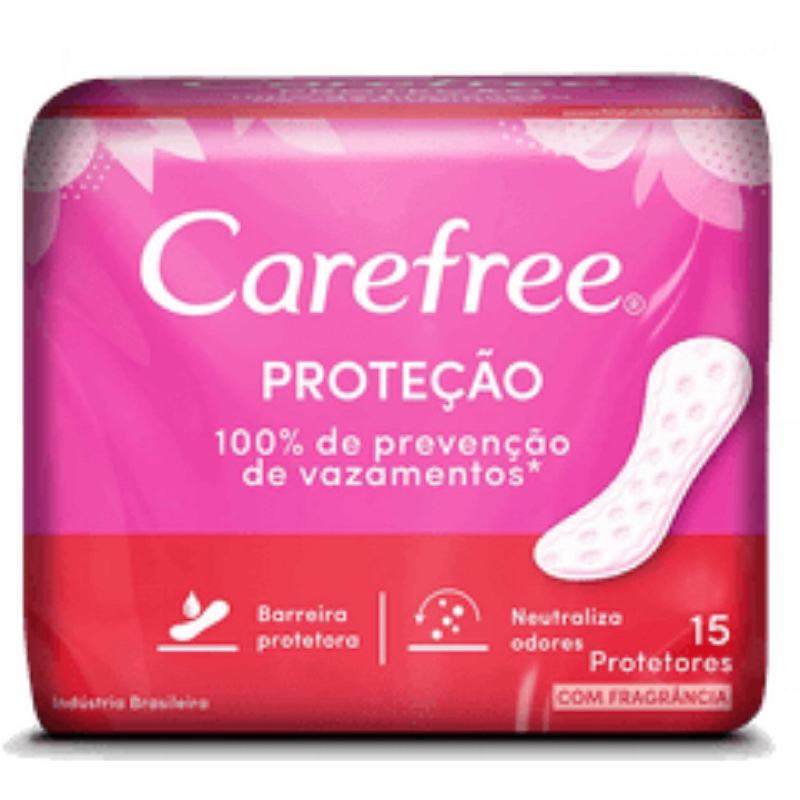 Protetor Diário Carefree com 15 unidades - Original