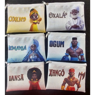 Kit 10 Bolsinhas Porta Moedas Porta Guias Orixas Lembrancinha candomblé Umbanda Personalizado tamanho 13x10cm em Oferta na Shopee
