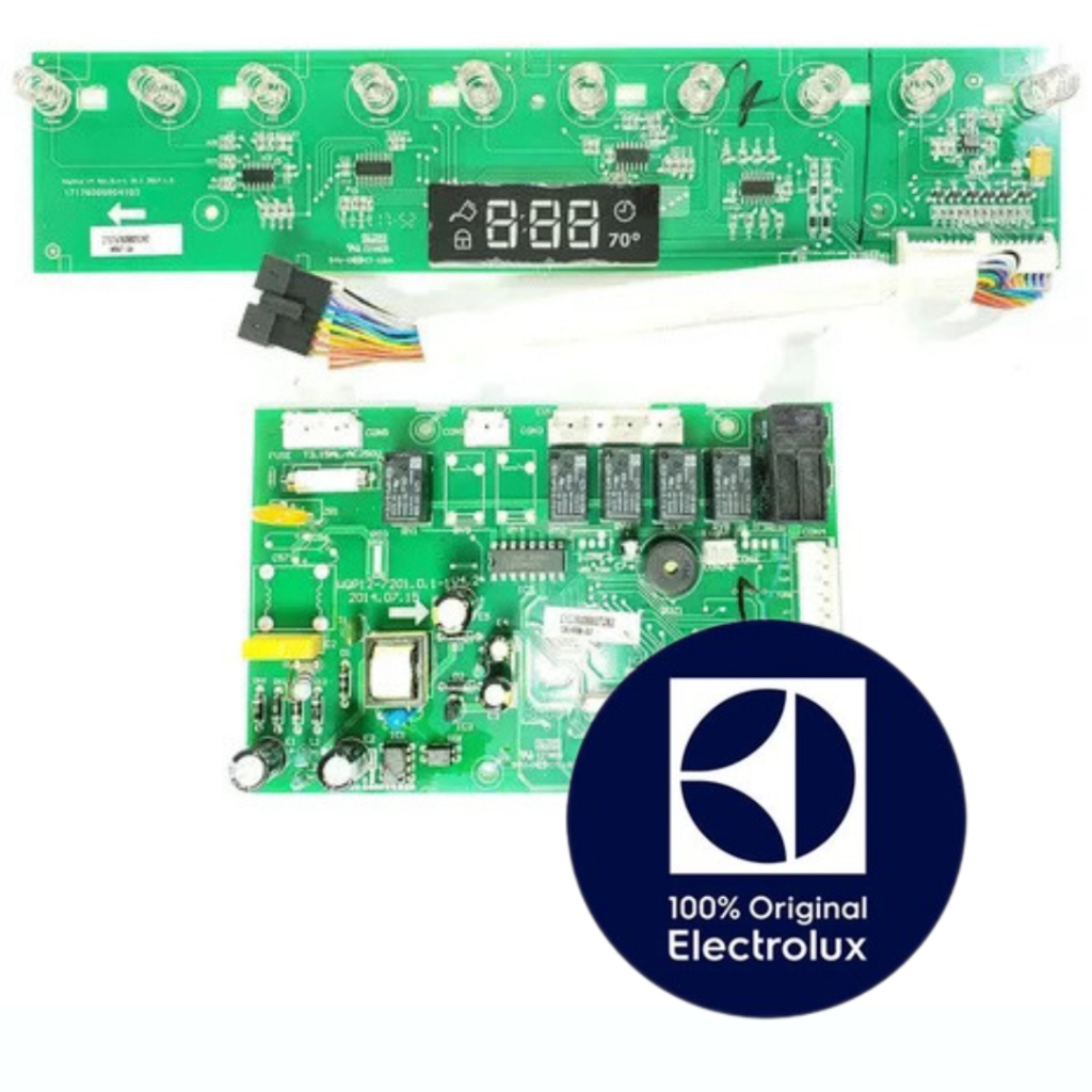 CONJUNTO PLACAS DE INTERFACE LAVA-LOUCAS ELECTROLUX ORIGINAL 127V - LI10X