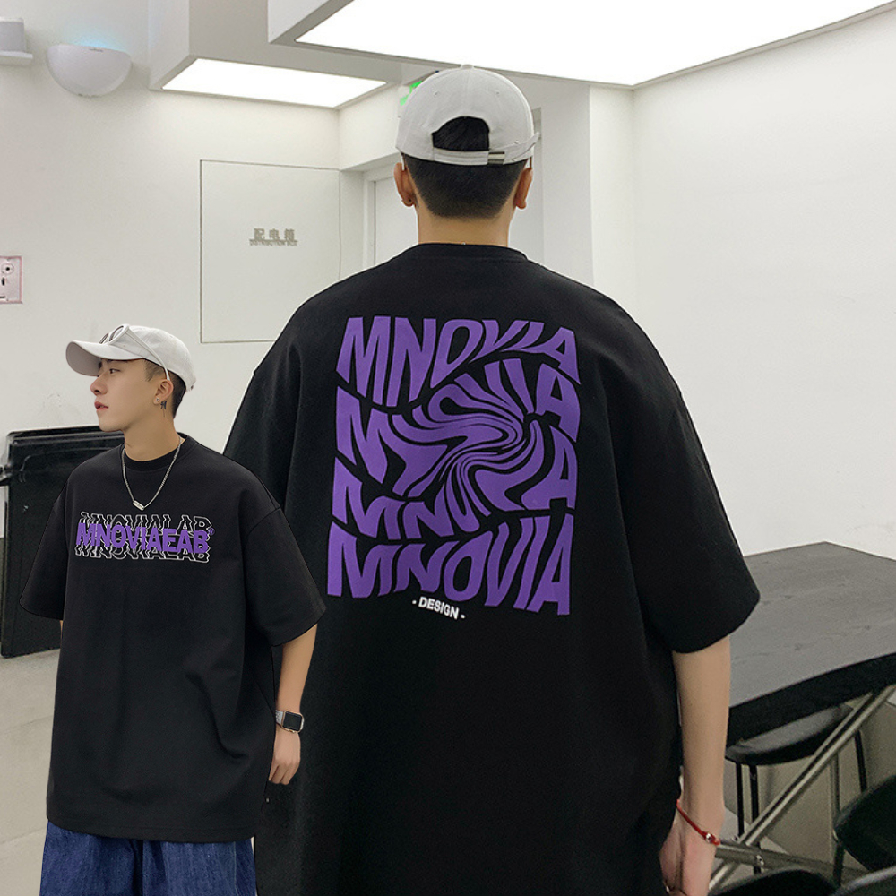 Camiseta Masculina Americana Oversized Gringa Streetwear Verão Solto Larga Estilo Versátil Moda
