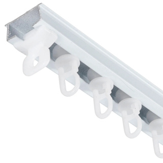 Trilho Suíço Simples Max Guia Cortina Teto Cortineiro (Escolha o Tamanho) em Oferta na Shopee