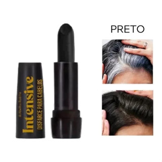 Bastão Disfarce Para Cabelos Brancos Cor Preto Intensive Abelha Rainha 3,97g