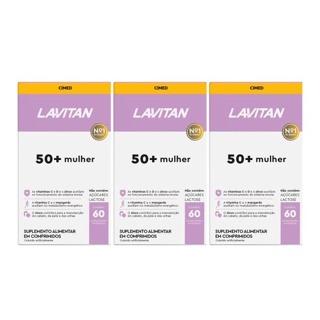 3x Lavitan 50+ Mulher 60 comprimidos