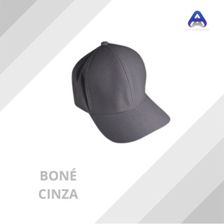 Boné Cinza Liso sem estampa