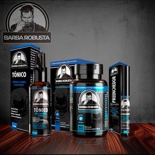 Produto para crescer barba falhada tonico + remédio vitamina para crescimento de barba
