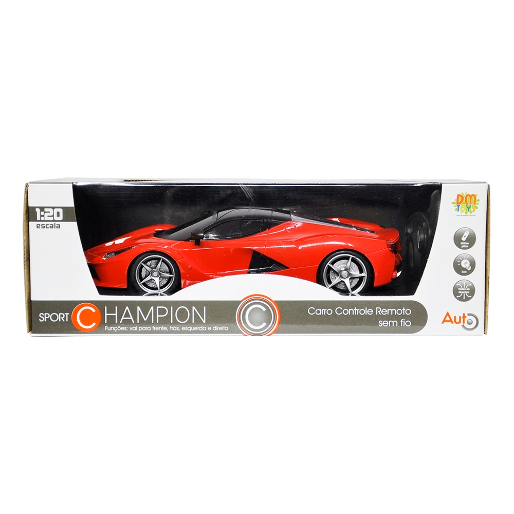 Carro com Controle Remoto - Estilo Ferrari - Vermelho