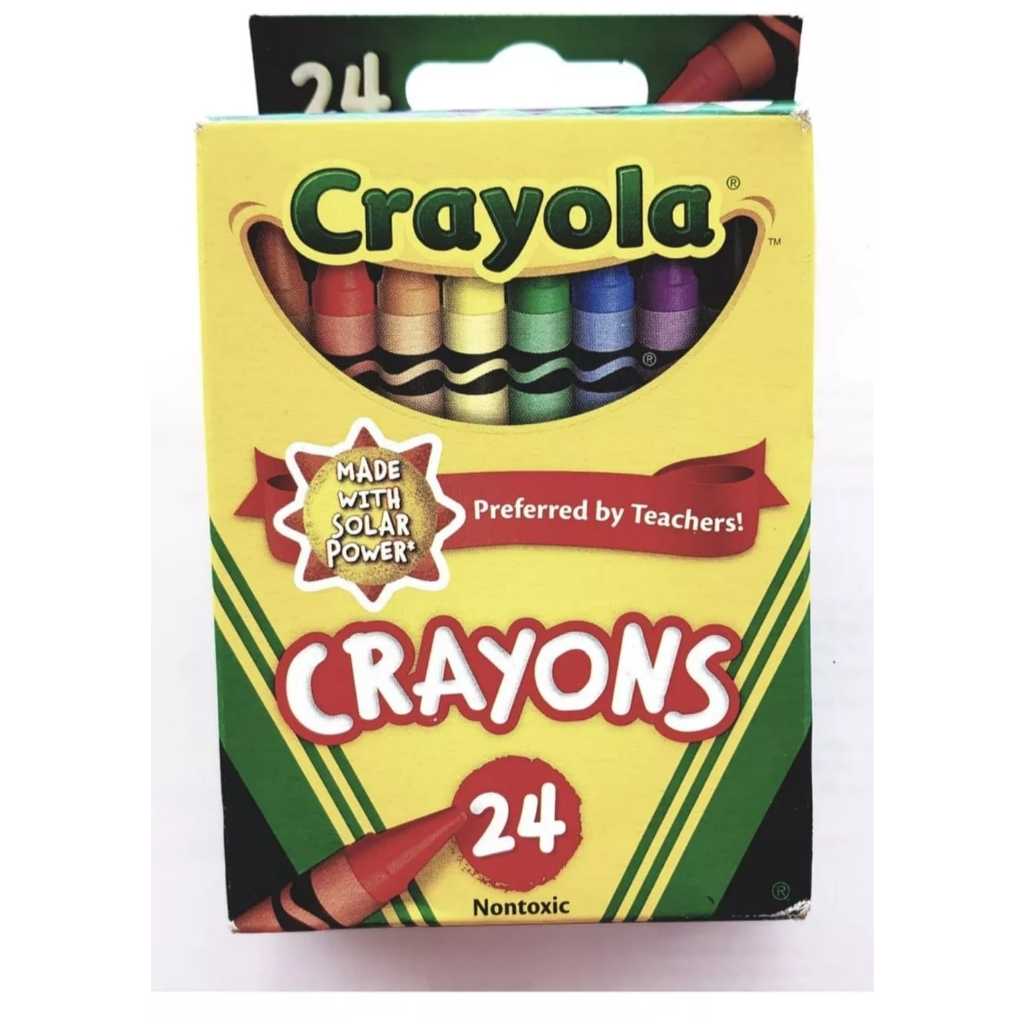 Giz De Cera Crayola Importado 24 Cores