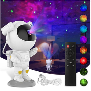 Projetor de luz noturna Astronauta Galaxy Star com Efeito Galáxia Luminosa Estrelada Projetor de Luz de Teto
