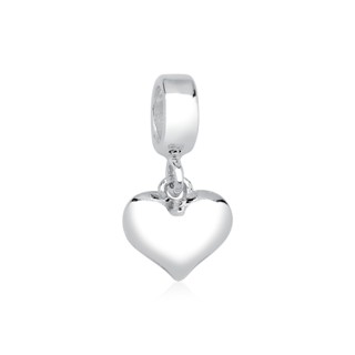 Berloque para Pulseira de Prata 925 Coração Liso