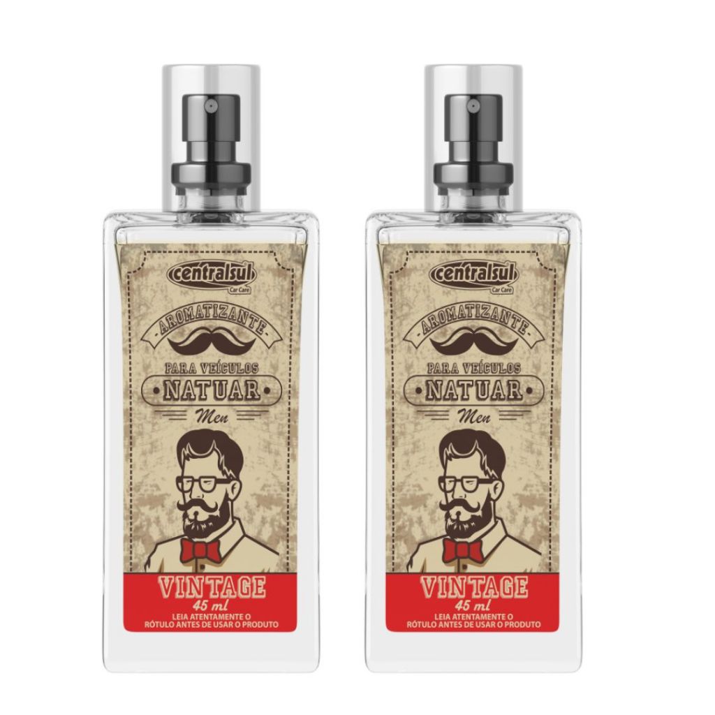 2 Aromatizante Natuar Men Vintage 45ml CENTRALSUL em Oferta na Shopee