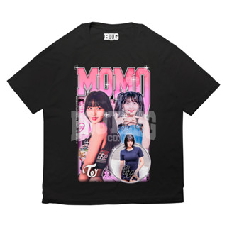 Camisa Básica Camiseta Momo Hirai Twice Cantora Kpop Tour Brasil Dançarina Unissex Bootleg