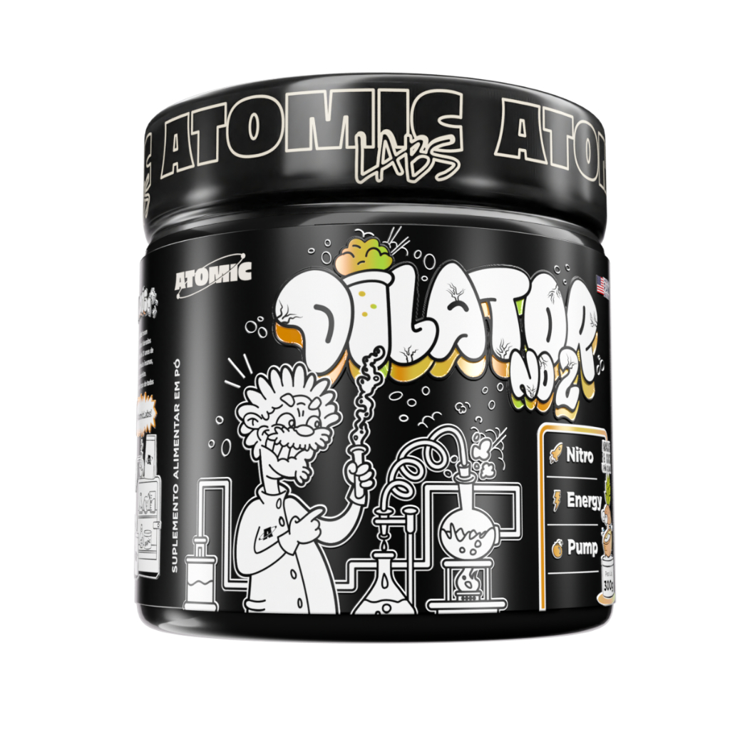 Pré Treino Noturno Sem Cafeína - Dilator No2 (300g) Vaso dilatador - Atomic Labs