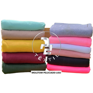 1 kg Retalho moletom peluciado liso/ Felpado/ Flanelado