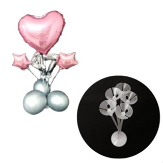 Kit 2 Suporte Para Balões Enfeite De Mesa 30 Cm 5 Hastes em Oferta na Shopee