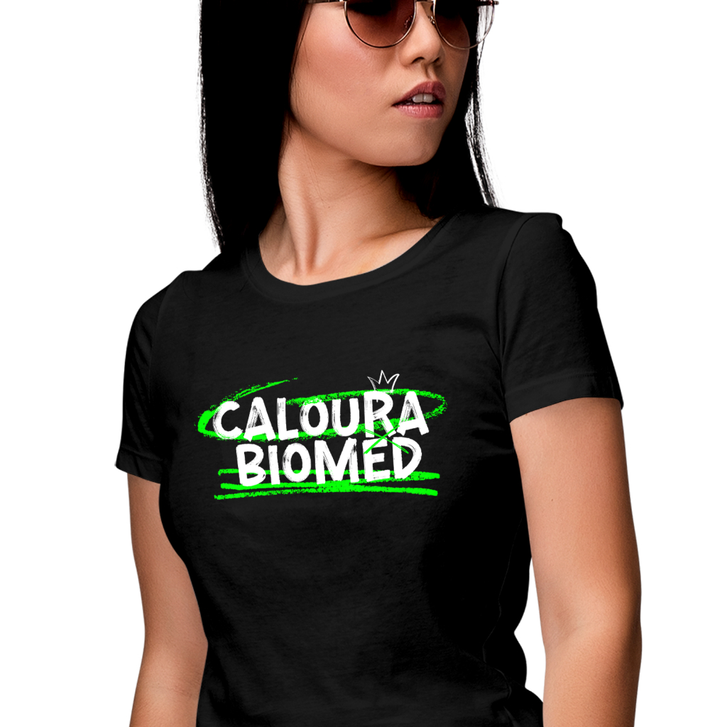 Babylook feminina de Viscolycra Biomedicina Caloura/calouro Faculdade I Camiseta feminina profissões