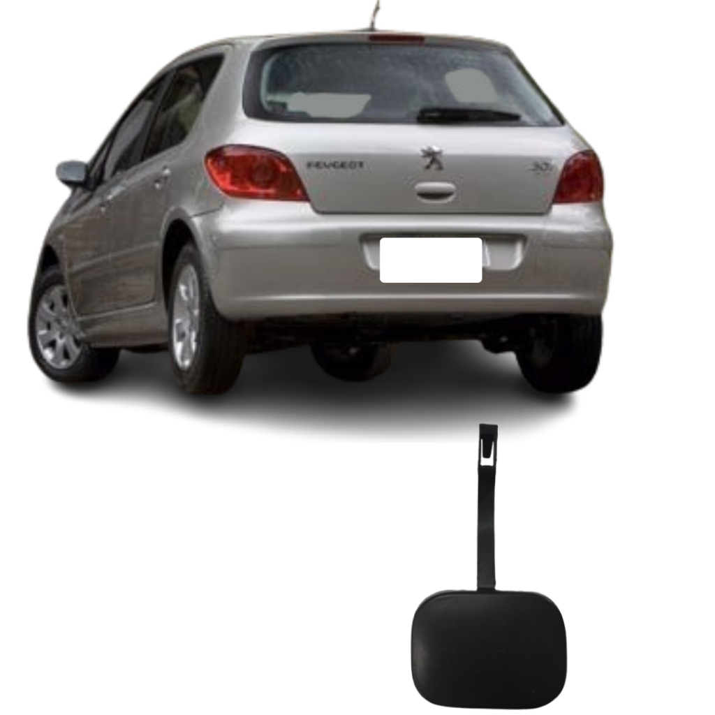Tampa Reboque Parach Traseiro PEUGEOT 307 Hatch 2002 2003 2004 2005 06 07 08 09 2010 2011 2012  2013