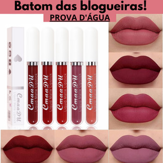 Batom gloss lábial CmaaDu matte Veludo Fosco líquido À Prova D