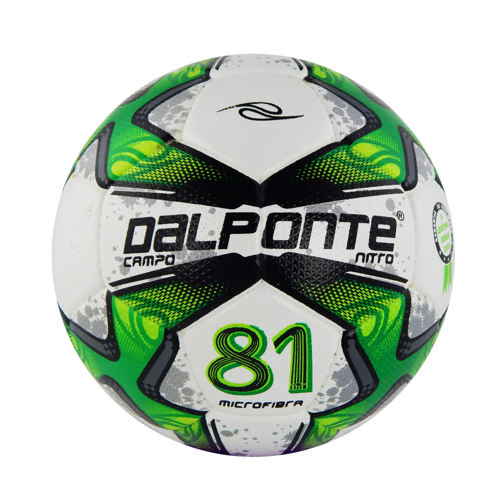 Bola de Futebol Dalponte Original Campo Branco Verde Lançamento Campo Grama Natural Terrão Adulto Infantil MicroFibra