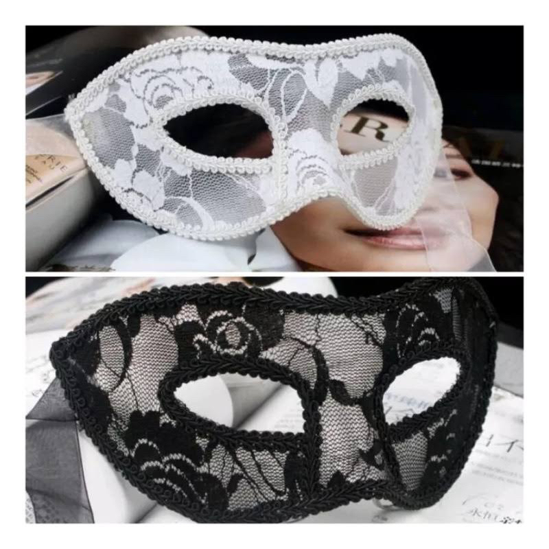 máscara feminina de renda veneziana baile festa comemoração